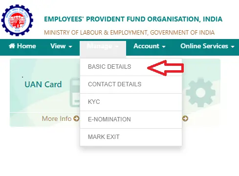 EPF Basic Details