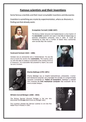 List of Scientists and their Discoveries PDF