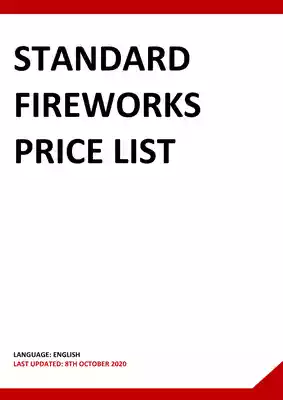 Standard Fireworks Price List 2021 PDF