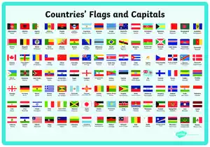 Countries Flag with Capitals PDF