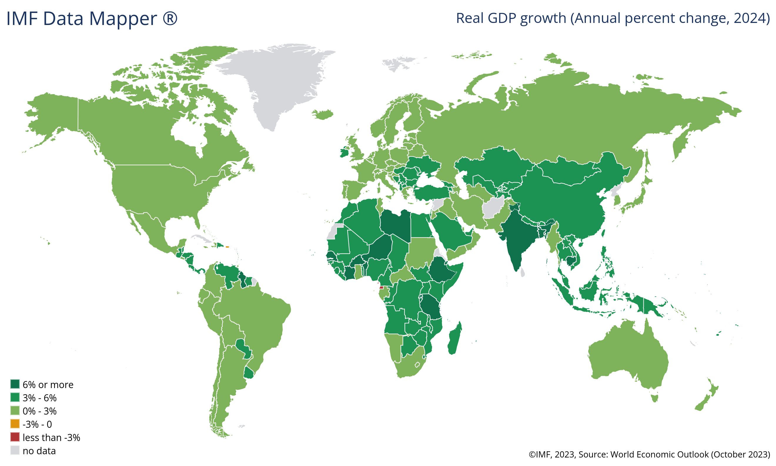 GDP Growth Rate Map