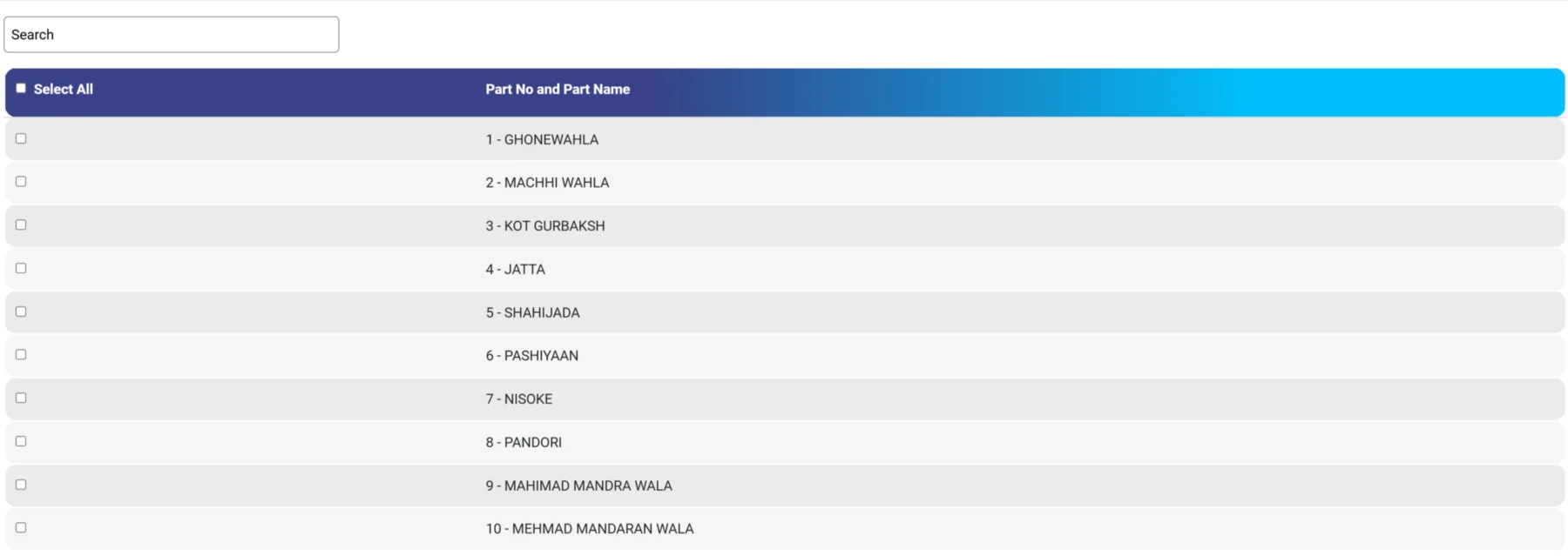Polling List Station wise
