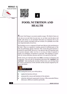 Food Nutrition and Hygiene PDF Download 