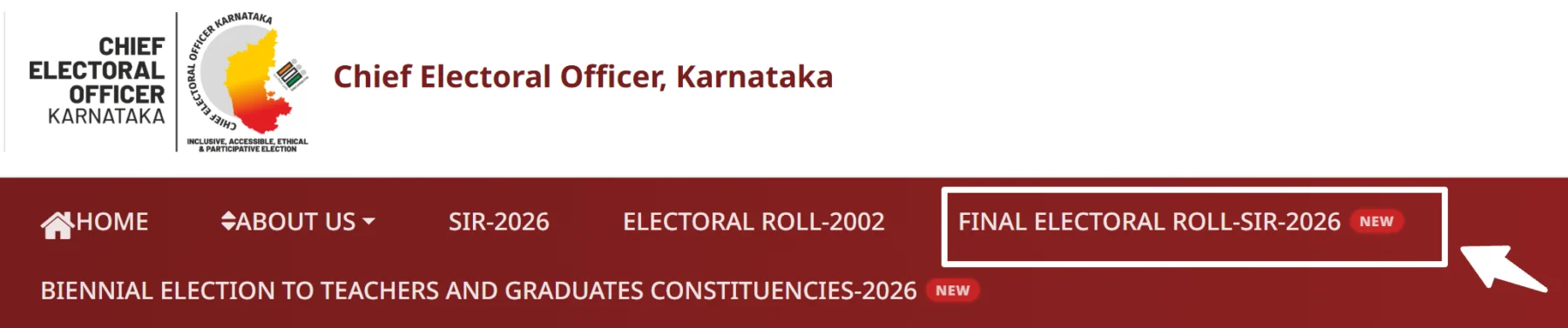 karnataka SIR Final Roll 2026 Link