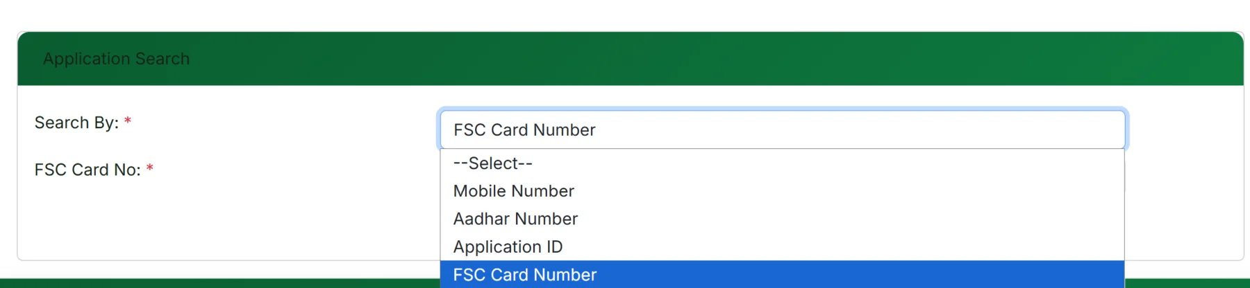 Search Option