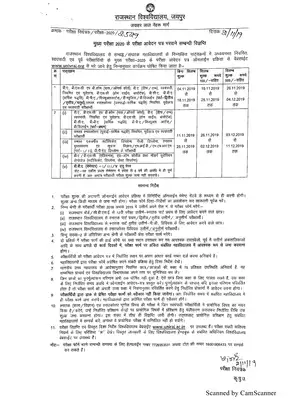 Notification for Apply Online Main Exam Form-2020