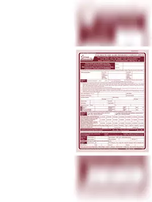 Star Health Insurance Application Form