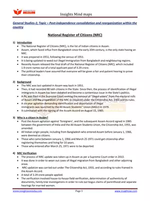 National Register of Citizens (NRC) Bill