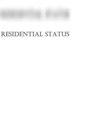 Residental Status