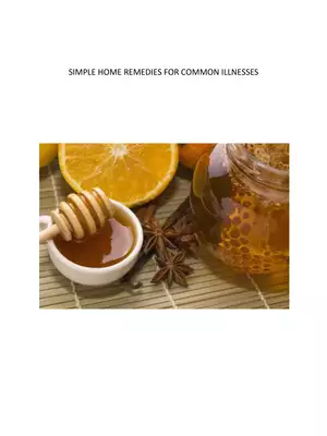 Simple Remedies For Common Illnesses PDF