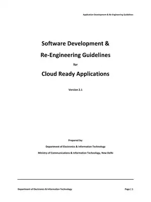 Application Development & Re-Engineering Guidelines