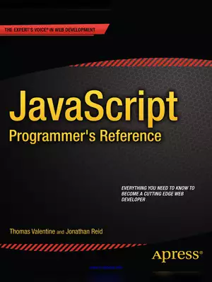 Apress JavaScript Programmer’s Reference