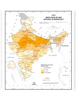 Birth Rate of India by NSS