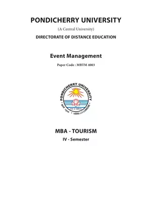 Event management Field of study