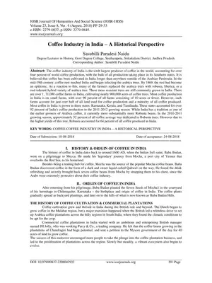Highest Producer of Coffee in India