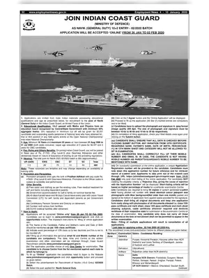 Indian Coast Guard Navik Notification 2020