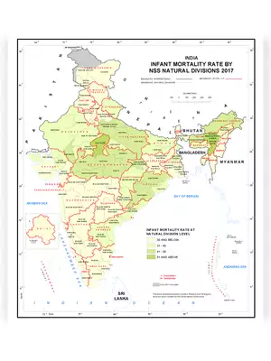 Infant Mortality Rate of India Map by NSS