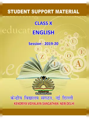 KVS Class 10 English Study Material  2019-20