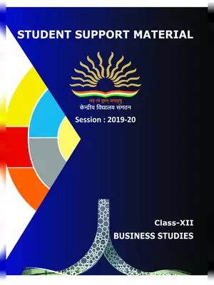 KVS Class 12 Business Studies Study Material  2019-20