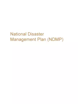 National Disaster Management Plan