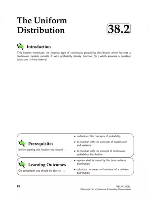 Uniform Distribution Tutorial
