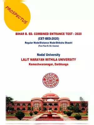 Bihar B.Ed Combined Entrance Test 2020 Prospectus Hindi