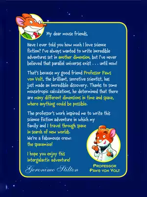 Geronimo Stilton Spacemice Away in a Star Sled