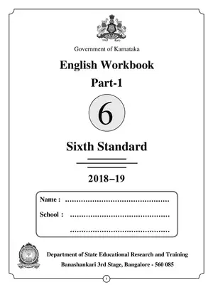 Karnataka Class 6 English Work Book Part 1