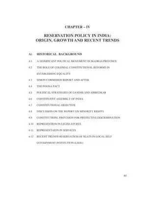 Reservation Policy of Indian Government