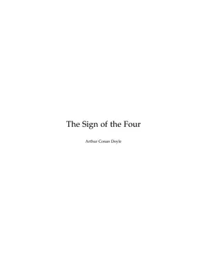 The Sign of the Four by Sherlock Holmes