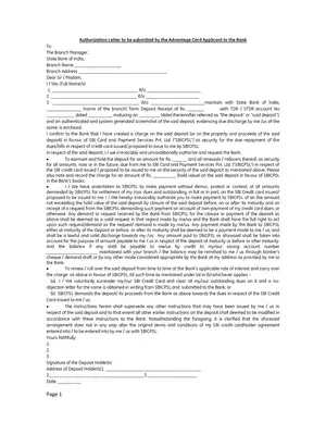 SBI CLMS Pledge Letter Format