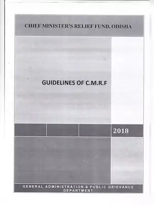 Odisha Chief Minister’s Relief Fund Guidelines