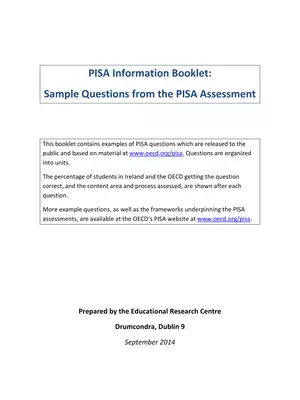 PISA Sample Questions