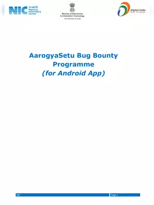 Aarogya Setu App Bug Bounty Programme