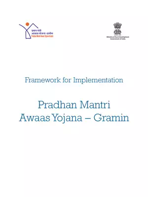 Framework of Implementation Pradhan Mantri Awaas Yojana-Gramin (PMAYG)
