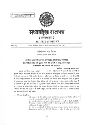 Mp Excise Policy 2020-21 Hindi