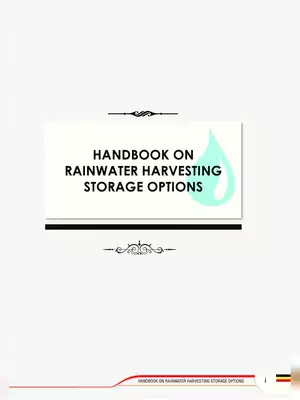 Rain Water Harvesting Handbook