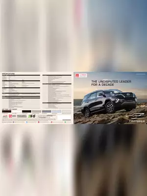 Toyota Fortuner BS6 Brochure