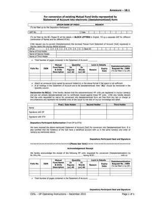 Union Demat Account Death Request Form