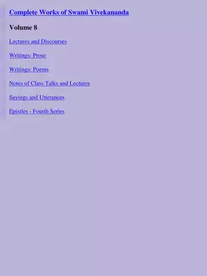 Complete Works of Swami Vivekananda Book Vol 8 PDF