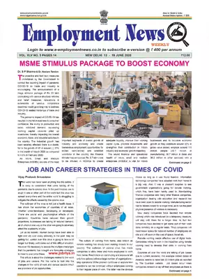 Employment Newspaper Third Week of June 2020 PDF