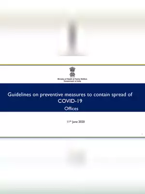 Guidelines for Offices – Preventive Measures to Contain Spread of COVID-19