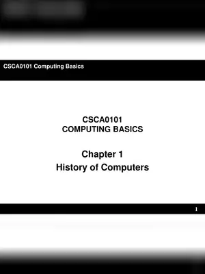 History of Computer Generation