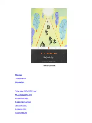 Malgudi Days Book by RK Narayan PDF