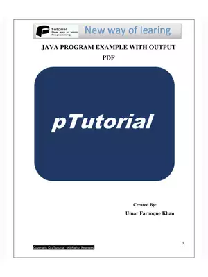 Java Programs With Output for Freshers