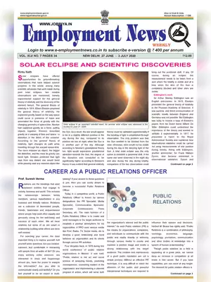 Employment Newspaper 5th Week of June & First Week of July 2020 PDF