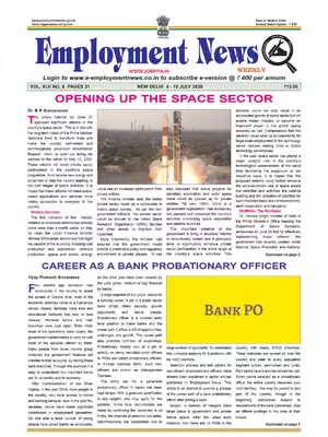 Employment Newspaper First Week of July 2020 PDF