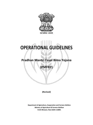 PMFBY Revised Operational Guidelines