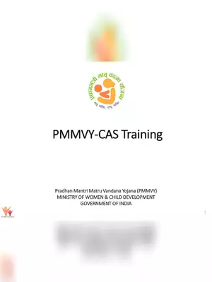 PMMVY Training Module