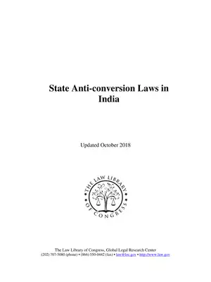 State Anti-Conversion Laws in India